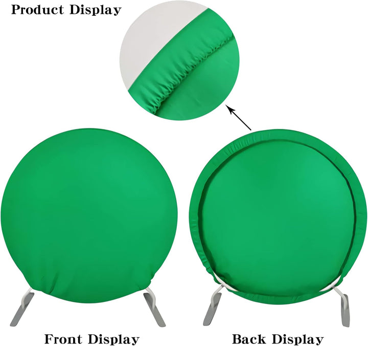 Aoihrraan 230cm Durchmesser Grün Runden Fotografie Hintergrund Rein Grün Hintergrund Geburtstag Part