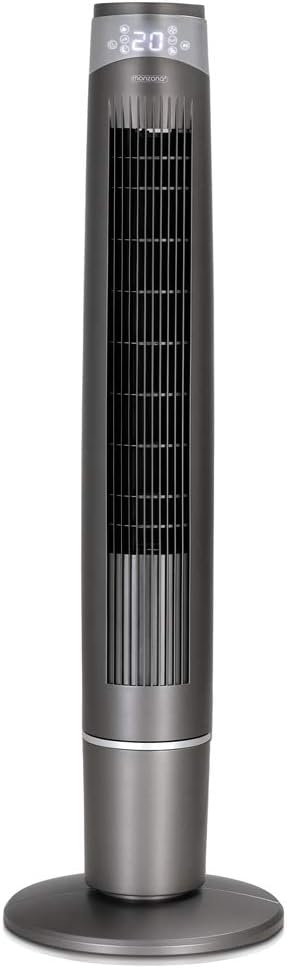 Monzana Turmventilator mit Fernbedienung 120cm Timer 3 Modi 90° Oszillation Säulenventilator Standve