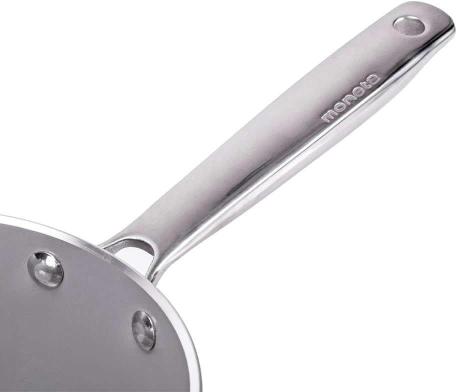 Moneta Armonia Finegres Wok 32 cm 1 Griff + 1 Griff, natürliche Beschichtung FineGres (NO PFAS), auc