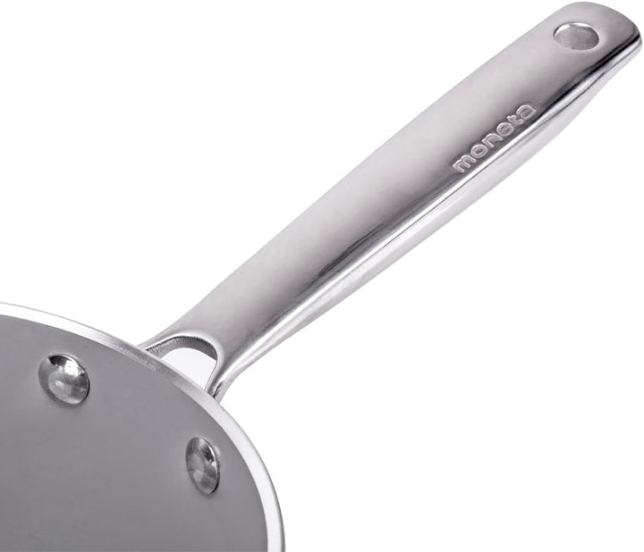 Moneta Armonia Finegres Wok 32 cm 1 Griff + 1 Griff, natürliche Beschichtung FineGres (NO PFAS), auc