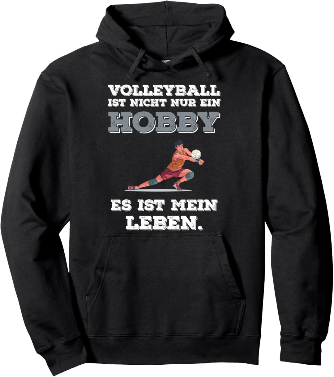 Volleyball Spruch Lustig Beachvolleyball Aufschlag Trikot Pullover Hoodie