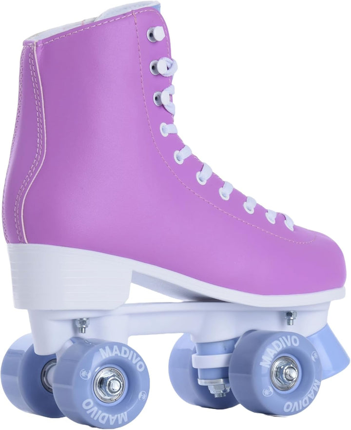 MADIVO Pastel Damen Klassische Retro Rollschuhe | ABEC-7 Kugellager | Mädchen Roller Skates Inliner