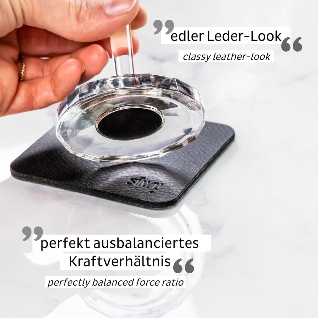 silwy® Hightech-Kunststoff-Magnet-Gläser inkl. Metall-Nano-Gel-Pads – rutschfeste Campinggläser, Boo