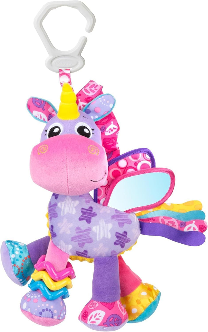 Playgro Activity Friend Stern Unicorn – Einhorn Aktivität für Neugeborene ab 0 Monaten mit Clip, leb