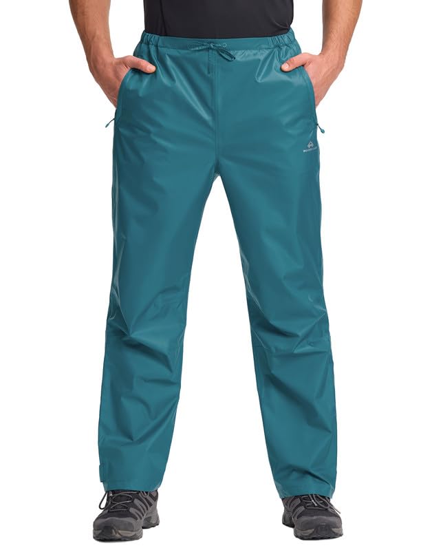 Pioneer Camp Regenhose Herren Wasserdicht 20000mm Leichte Packbar Fahrrad Überhose Winddichte Atmung