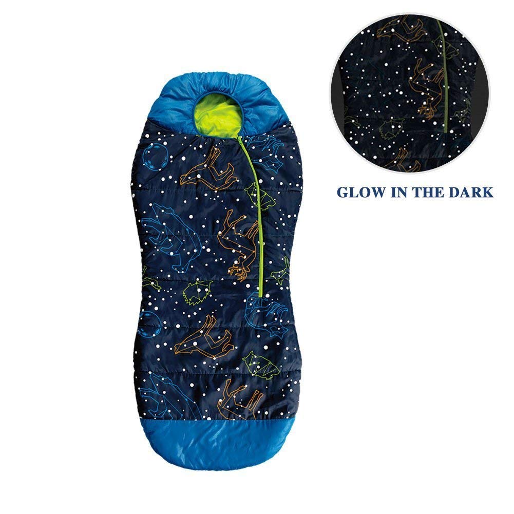 AceCamp, Kinder- und Jugend Schlafsack, Glow in The Dark, 3978