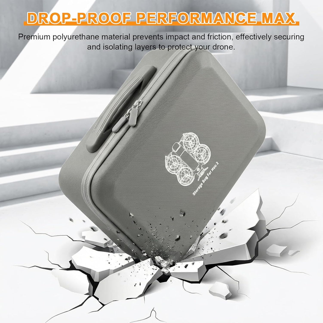 Tasche Kompatibel mit DJI Neo 2, PU Tragetasche Case mit Schultergurt, Leichte Schutztasche Aufbewah