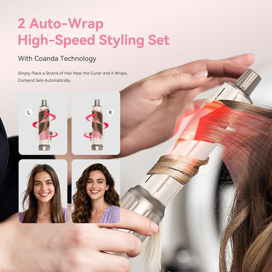 Atopskins 5 in 1 Air Styler set,Professioneller Haarstyler Set, 110000 U/Min Hairstyler, Rundbürsten