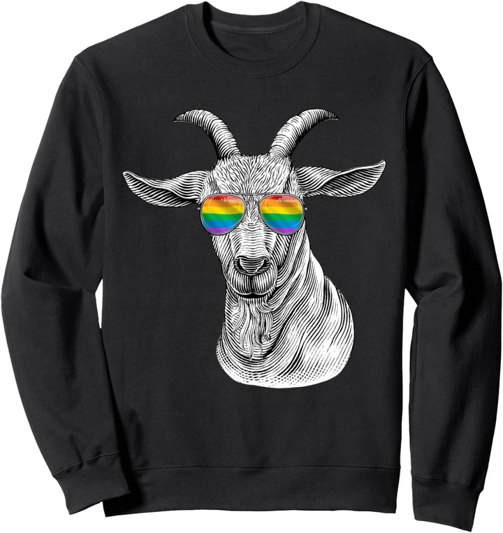 Ziege LGBT Regenbogen Flagge Gay Pride Sweatshirt