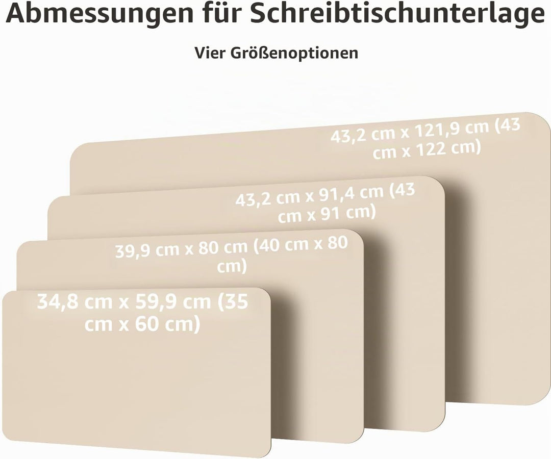 Aothia Schreibtischunterlage,PU-Leder-Schreibtischmatte,Mauspad,rutschfester Schreibtischschutz,wass