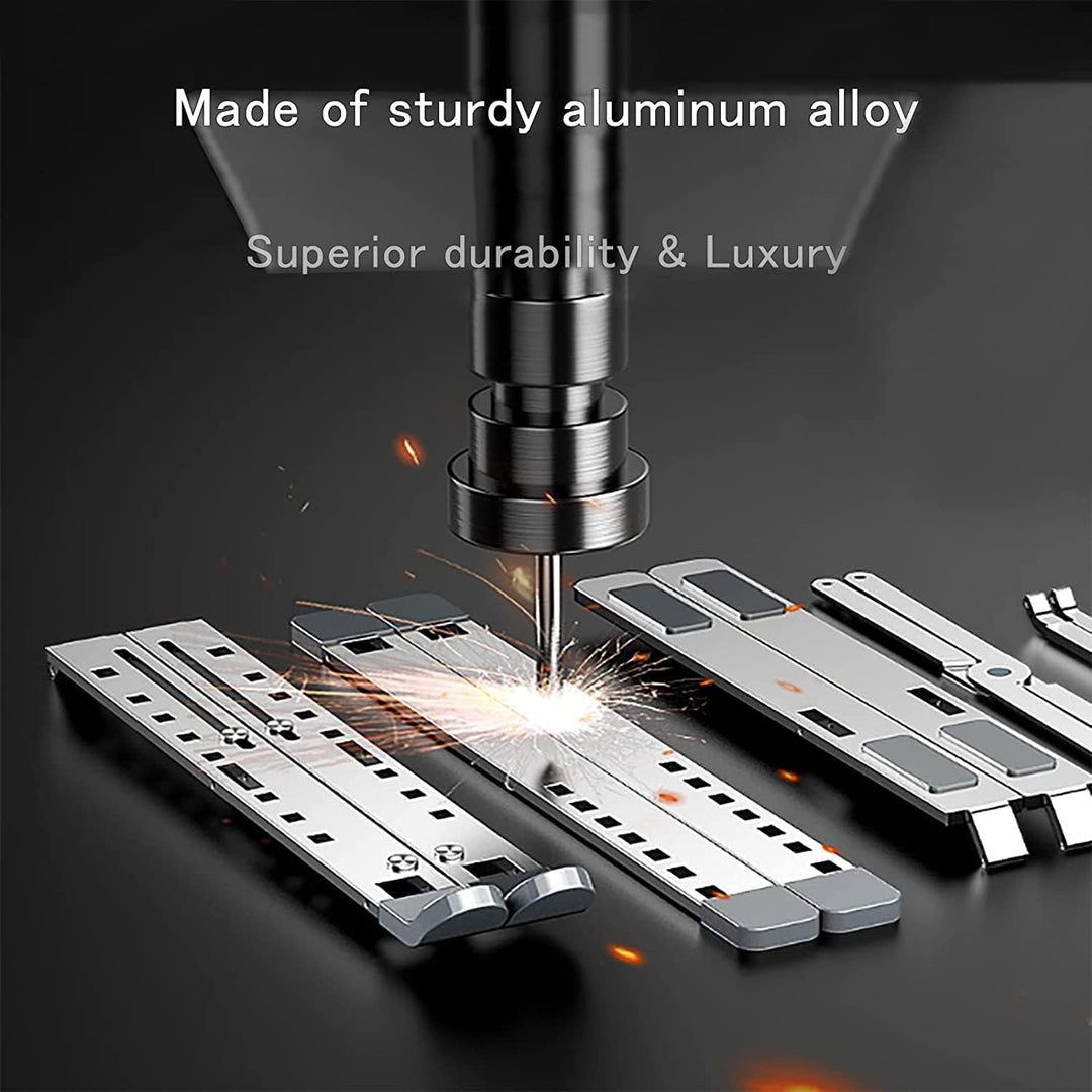 Laptop Ständer, SHARKSPEED 9+7-Stufe Höhenverstellbarer Laptop Stand, Aluminium Belüfteter Notebook