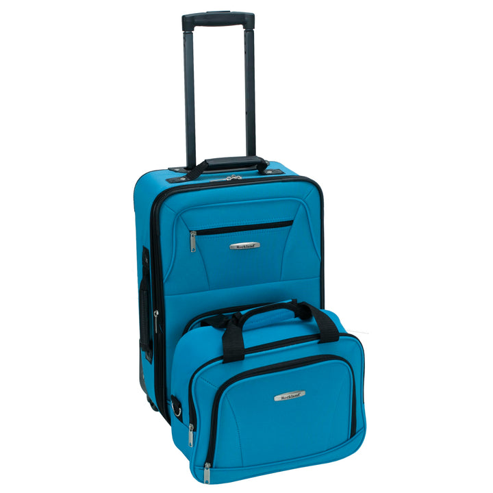 Rockland Bagage De Cabine Abs Extensible Melbourne 20 PO Koffer-Set, 38 Liter, Pinkleopard 51 in Pin