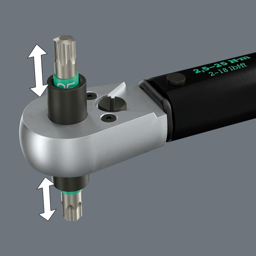 Wera 05075694001 Click-Torque Lock A 6 R/L Drehmomentschlüssel, einstellbar, Torque Lock Funktion, d