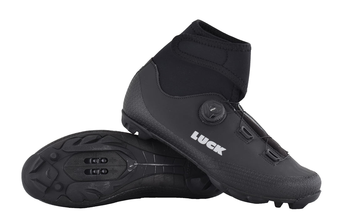 LUCK Unisex Fenix Fahrradschuhe MTB für den Winter 39 EU Schwarz, 39 EU Schwarz