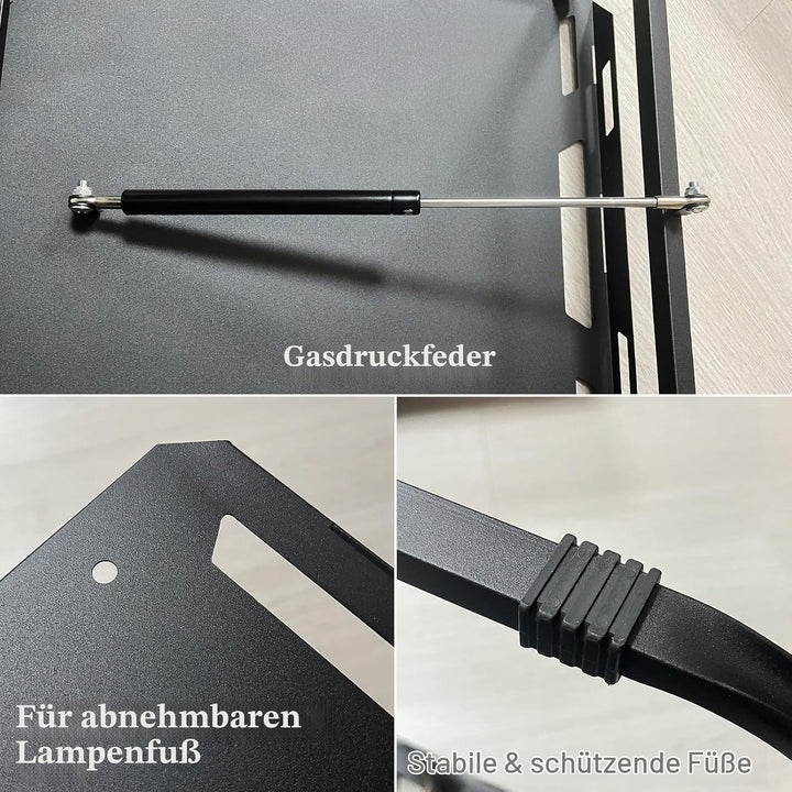 Camping Tisch Klappbar 84 x 42cm mit Lampenhalter für 4 Personen | Camping Klapptisch, Falttisch mit