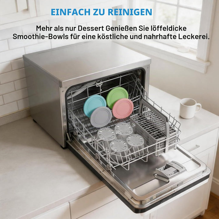 4 PCS Creamy Behälter für Ninja Creami NC300EU NC301EU, Ninja Creami Eismaschine Becher Zubehör mit