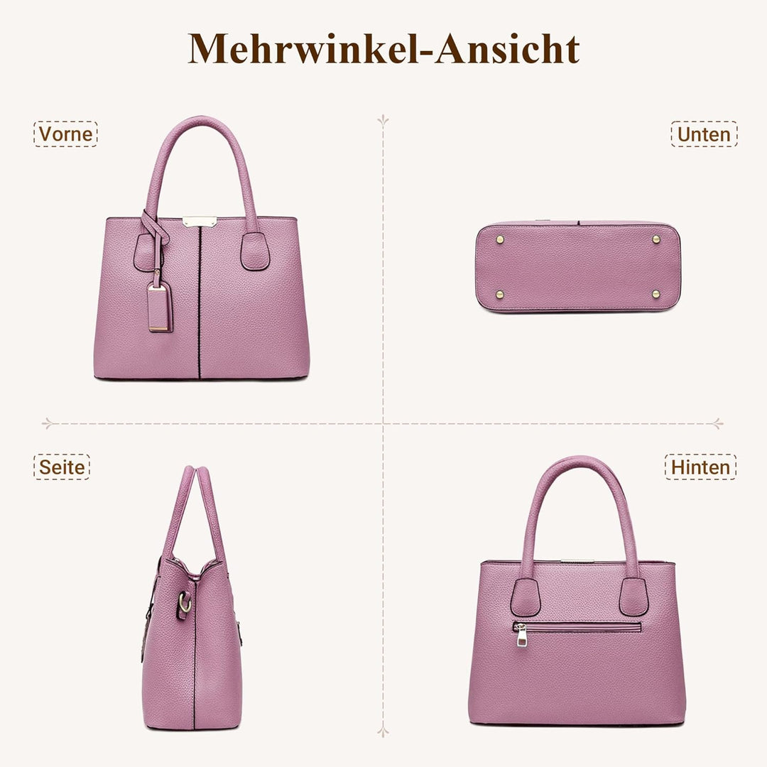 DIRRONA Elegant Damen Handtasche Schultertasche Gross Kapazität Umhängetasche Beiläufig Reise Tasche