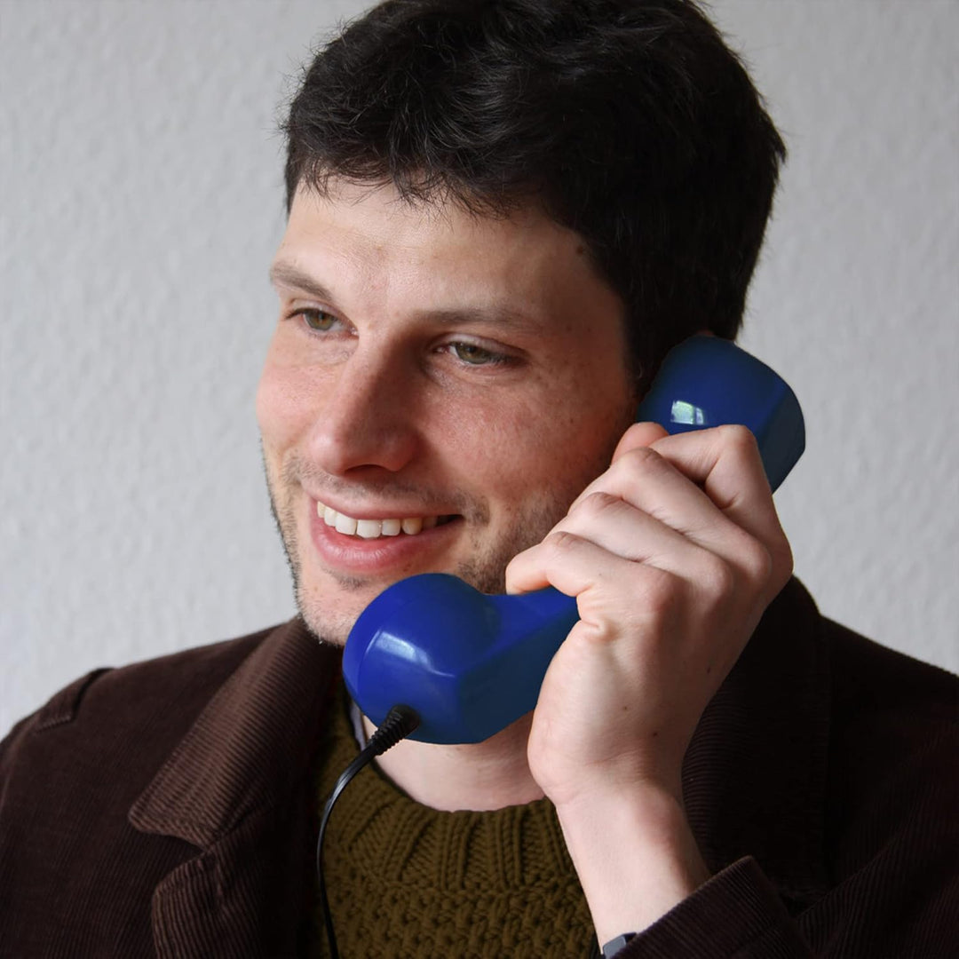 Opis 60s Micro - Retro Handyhörer für Android Smartphones, Tablets, Notebooks und Handys in der Form