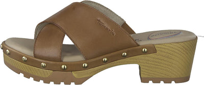 Tamaris Comfort Damen Pantolette 8-8-87301-20 Comfort fit 37 EU Weit Cognac, 37 EU Weit Cognac