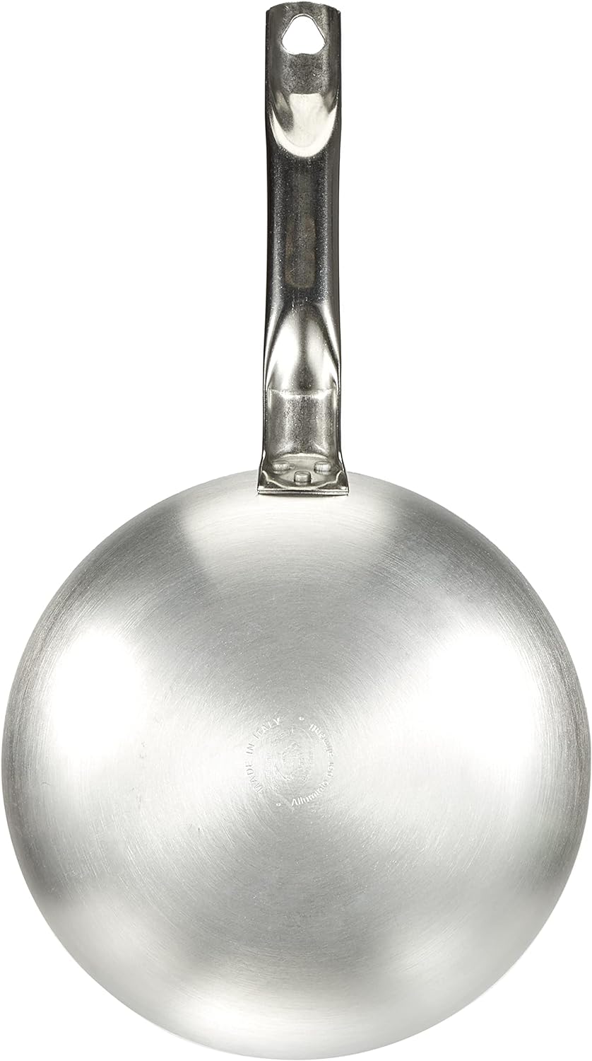 Pentole Agnelli ALSA2111BS24 Hochversenkte Bratpfanne, Aluminium, Silber, 24 cm, 24 cm
