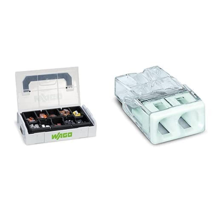 WAGO Original-Set, L-Boxx Mini, Verbindungsklemmen mit Hebel, Dosenklemmen, 887-950 (146 Teile) & WA