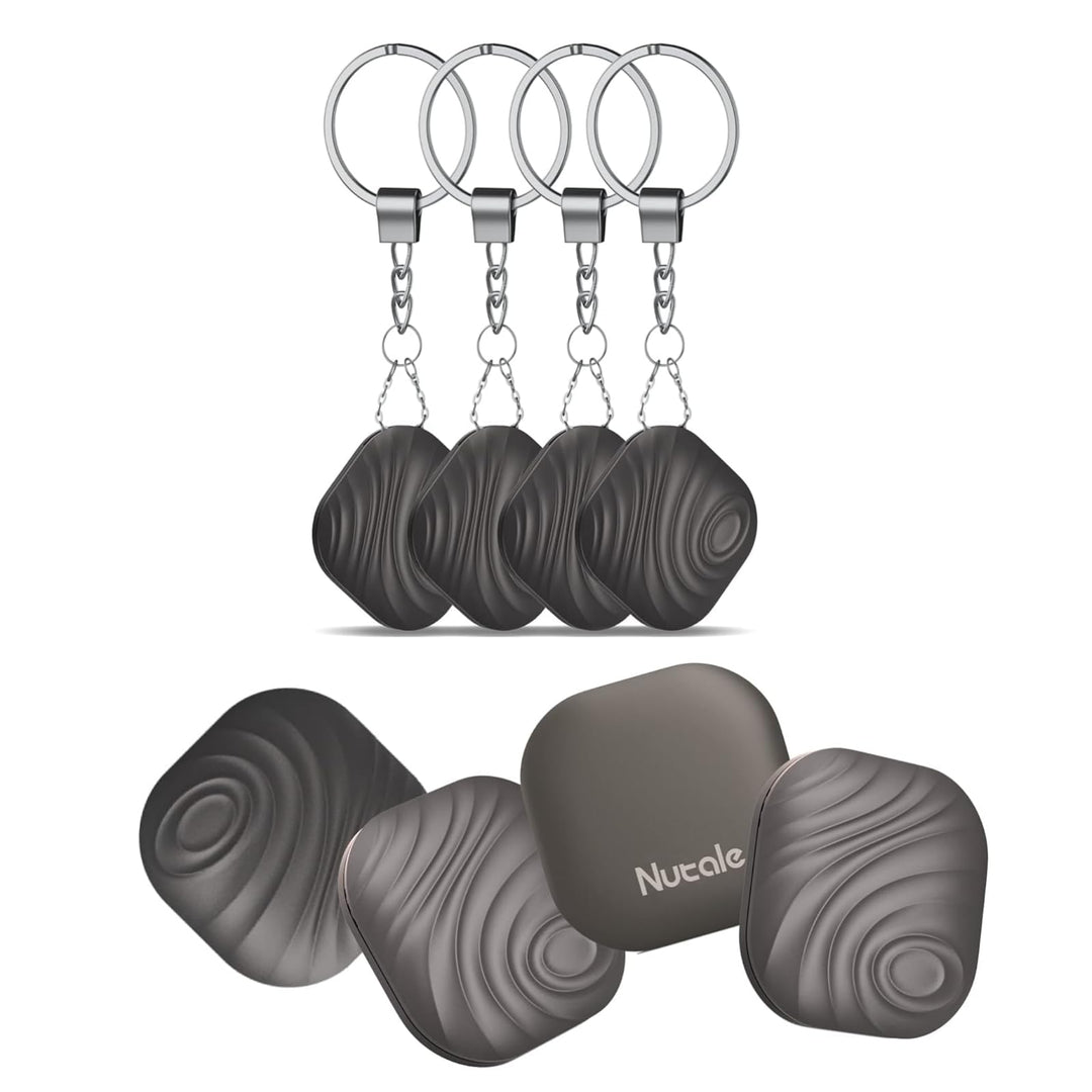 Nutale Air Schlüsselfinder Tag Kaffee - Only IOS - 4PCS Schlüssel Finden mit Bluetooth Finder Tracke