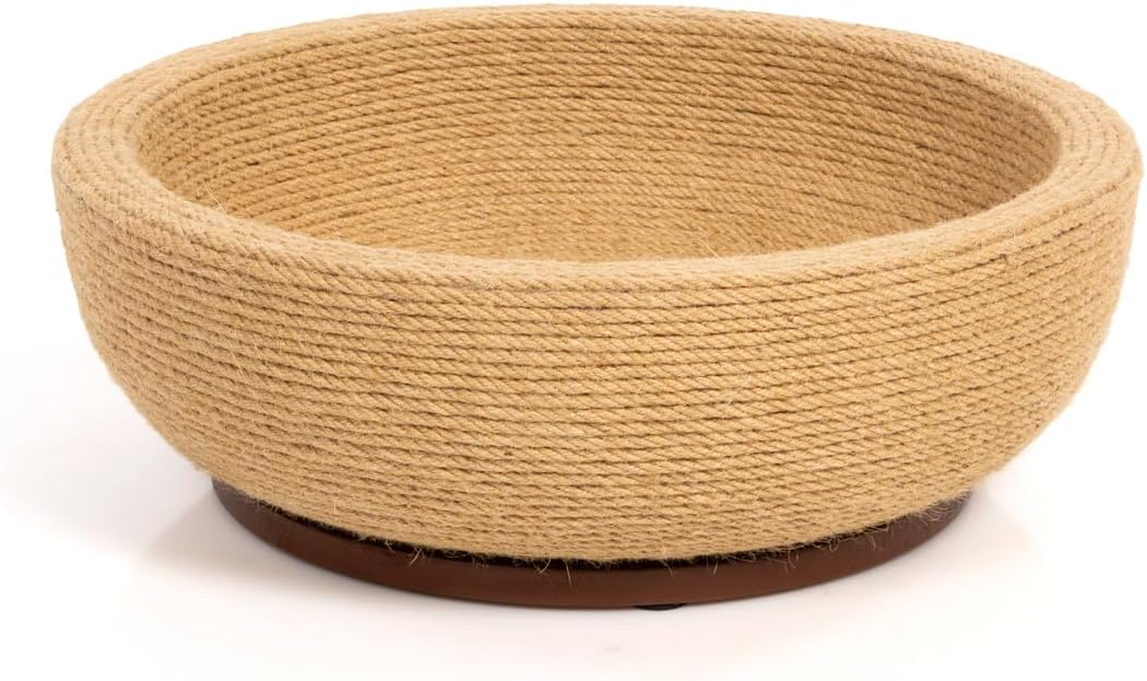 CanadianCat Company | Kratzschale für Katzen - Bowl - Sisal Schale | Katzenbett Liegemulde mit Kratz