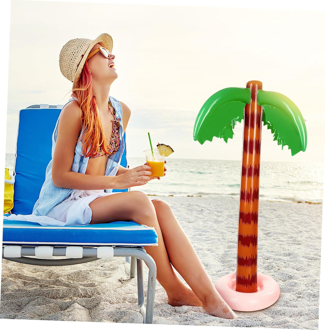 Toyvian Aufblasbare Palm Bäume Und Kokospalmen 2 Stück Sommerspielzeug Für Pool Und Strand Mit Spezi