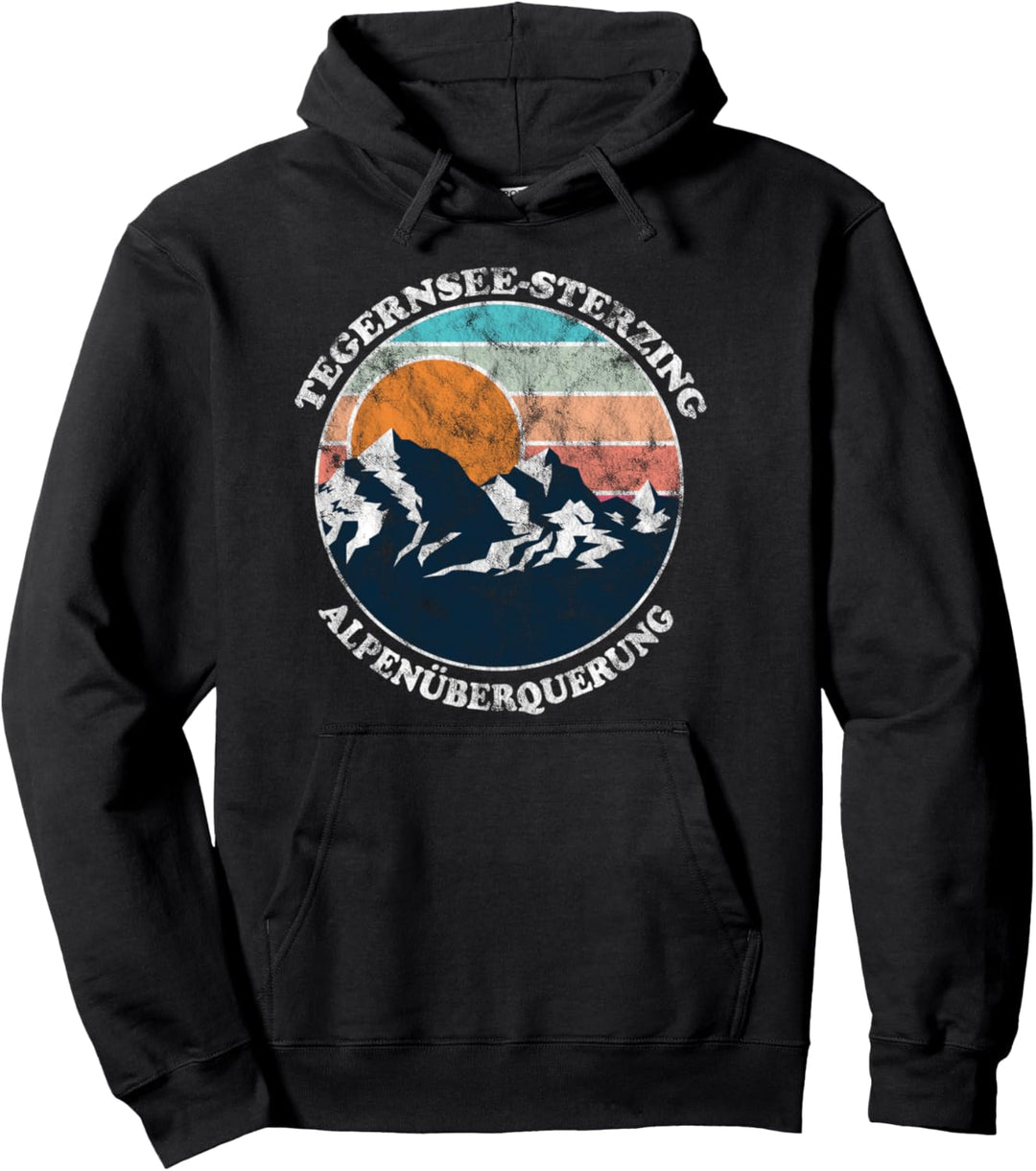 Alpenüberquerung Tegernsee Sterzing Retro Vintage Crunge Pullover Hoodie