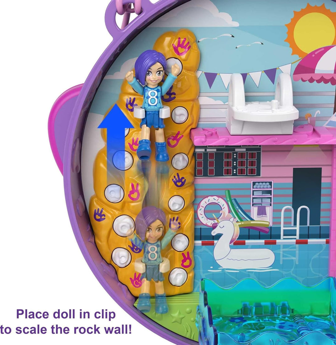 Polly Pocket HCG14 - Fussballmannschaft, Sportthema mit Micro Bella & Freundespuppen, 5 Überraschung