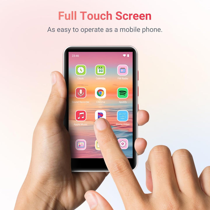 192GB MP3 Player mit Bluetooth und WiFi, Android 13.0, RAM:4GB, 4.0" HD MP4 Player Touchscreen und L