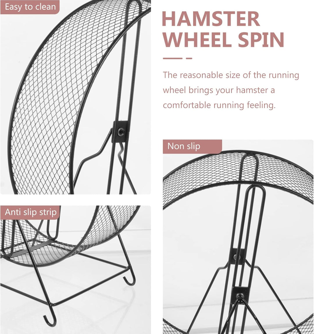 Mikikit Laufrad Für Hamster Leises Hamsterrad Rennmausrad Drahtgeflecht Laufrad Mit Eisenhalterung S