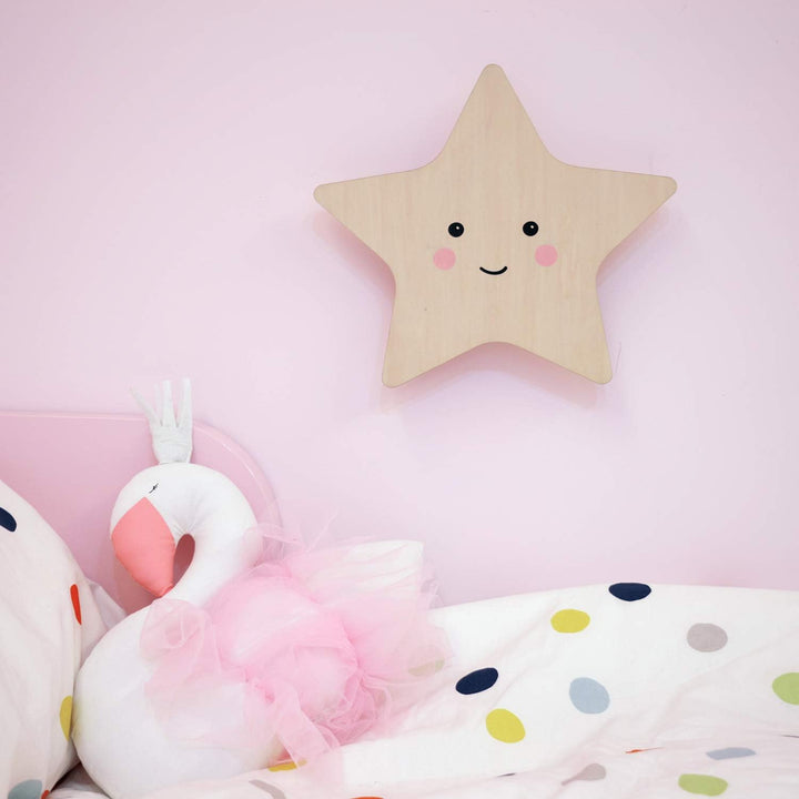reer lumilu Silhouette Light Star, süsses Sternen-Wandlicht, tolles Taufgeschenk, Geburtstags-Gesche