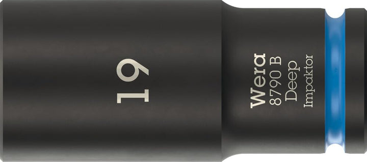 Wera 05005560001 8790 B Impaktor Deep Steckschlüsseleinsatz mit 3/8"-Antrieb, 19 x 63 mm 19 x 63 mm
