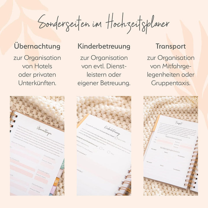 Visual Statements - Hochzeitsplaner - Organizer & Buch - Hochzeitsvorbereitung - Hochzeitskalender -