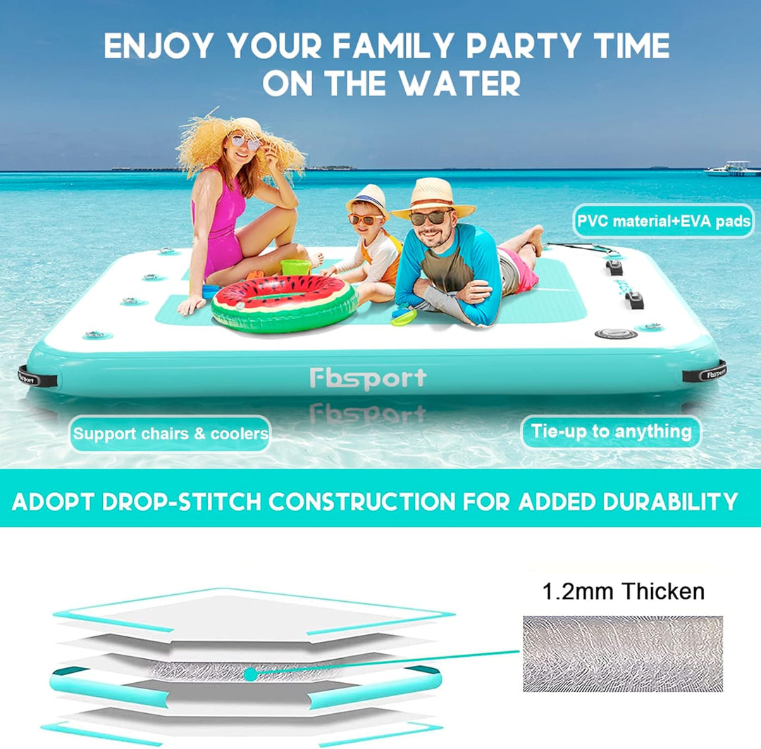 Aufblasbare Dock Schwimmende Plattform Aufblasbare Wasserhängematte, Multi Personen Aufblasbares Sch