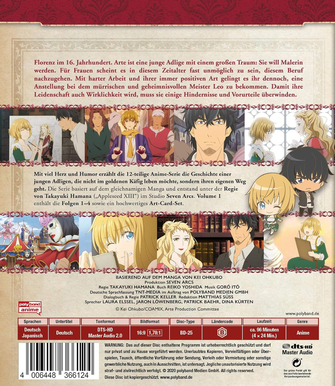 Arte - Volume 1 (inkl. Art-Card-Set) [Blu-ray], Blu-ray