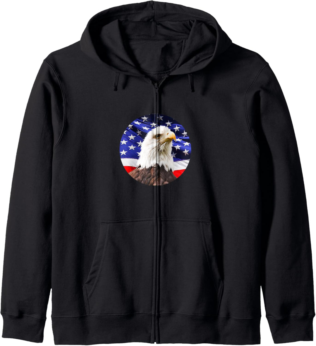 Amerikanischer Weisskopfseeadler USA Flagge 4. Juli Kapuzenjacke
