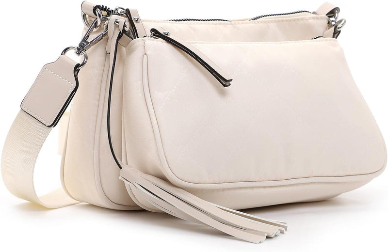 Tamaris Umhängetasche TAS Lisa 32381 Damen Handtaschen Print Einheitsgrösse Beige 400, Einheitsgröss