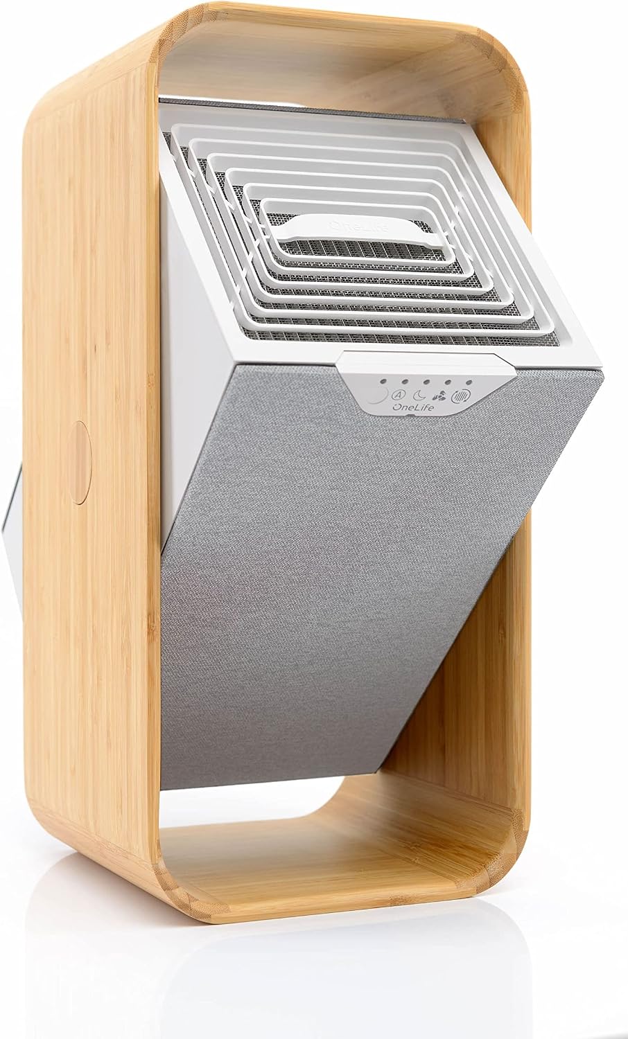 OneLife X Design-Luftreiniger | waschbarer Filter | keine Filterkosten | entfernt 99,99% Pollen, Sta