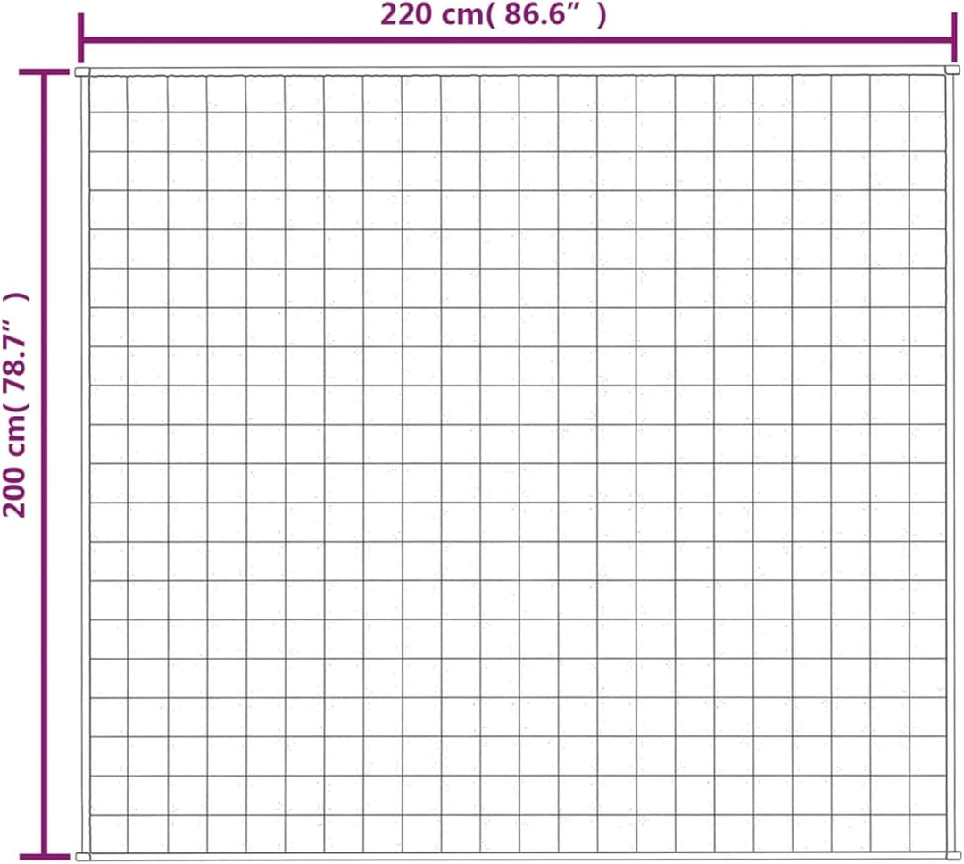 Homgoday Gewichtete Decke, Grau, 200 x 220 cm, 13 kg, Stoff, Möbeldekor, warme und bequeme Decke, ho