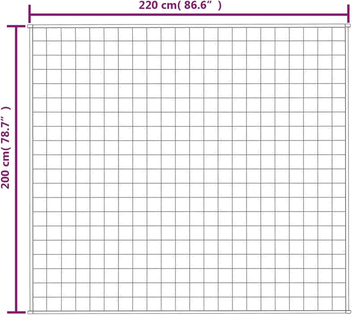 Homgoday Gewichtete Decke, Grau, 200 x 220 cm, 13 kg, Stoff, Möbeldekor, warme und bequeme Decke, ho