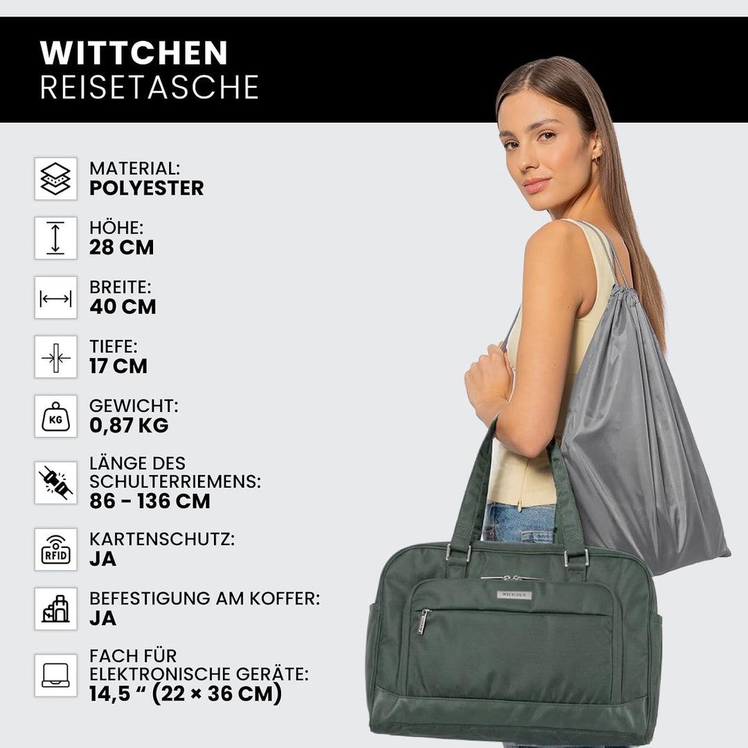 Reisetasche mit einem Fach für Netbook