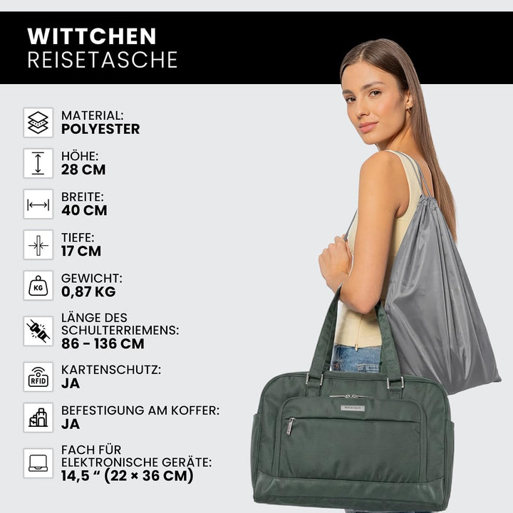 Reisetasche mit einem Fach für Netbook