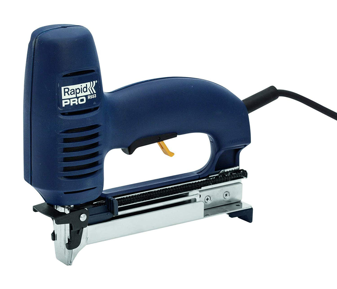 Rapid Elektrotacker R553 für Holz und Stoffe, Leistungsstark, für Klammern Typ 53, 8-20mm und Nägel