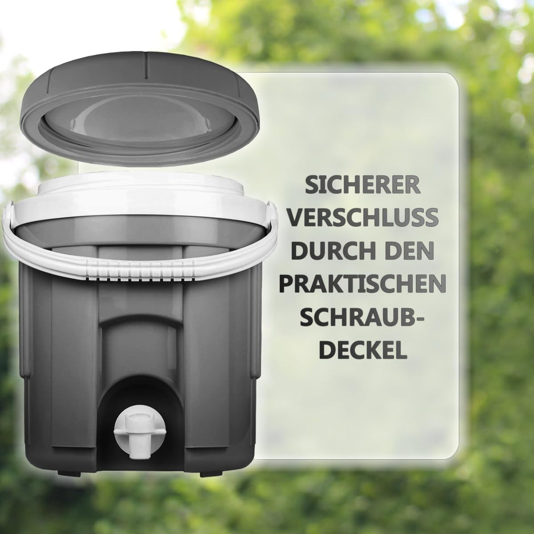 Getränkespender Getränkebehälter Thermobehälter 4L isoliert mit Zapfhahn für Camping Sport Freizeit
