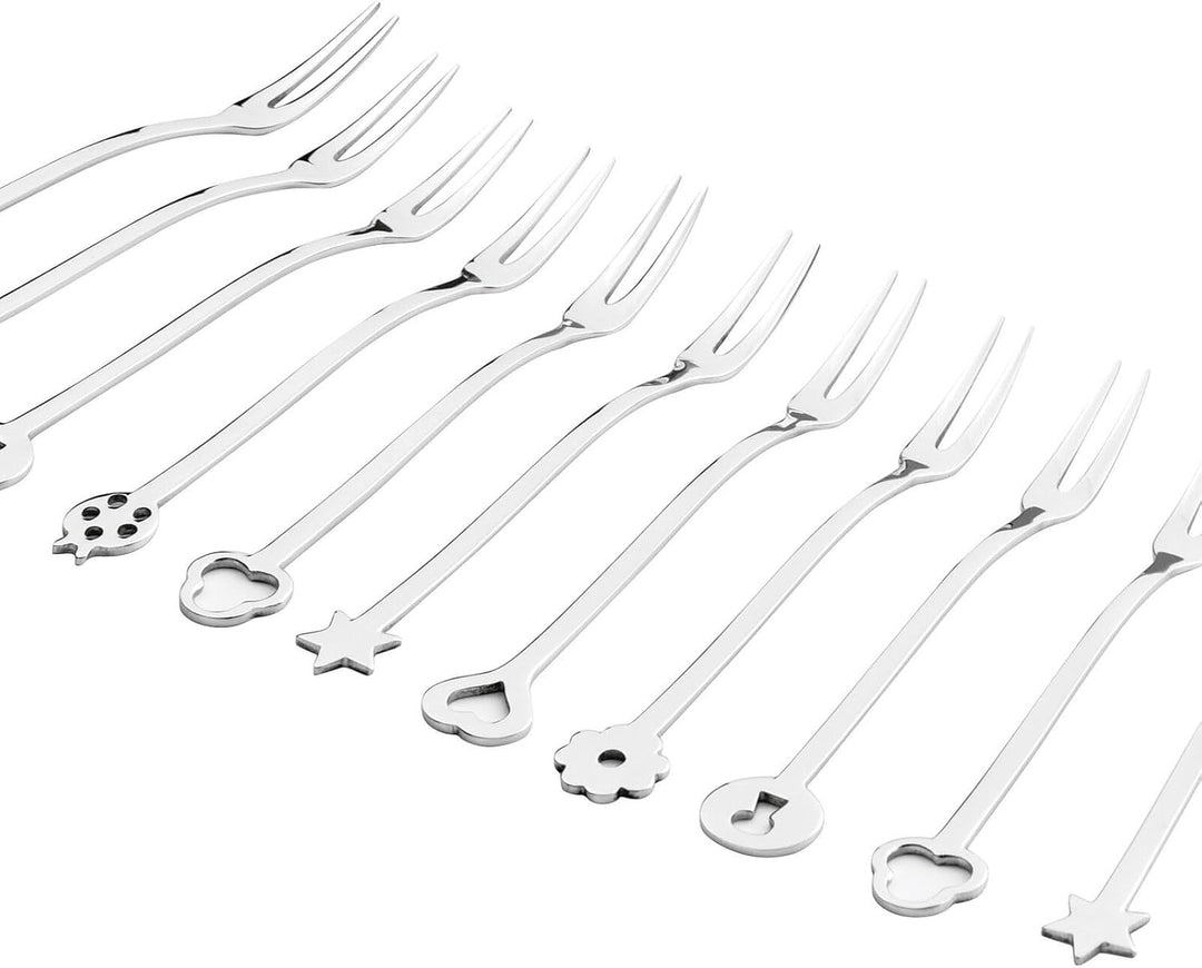 Rosenthal Sambonet - 12 Partygabeln - New Portafortuna - Edelstahl 18/10