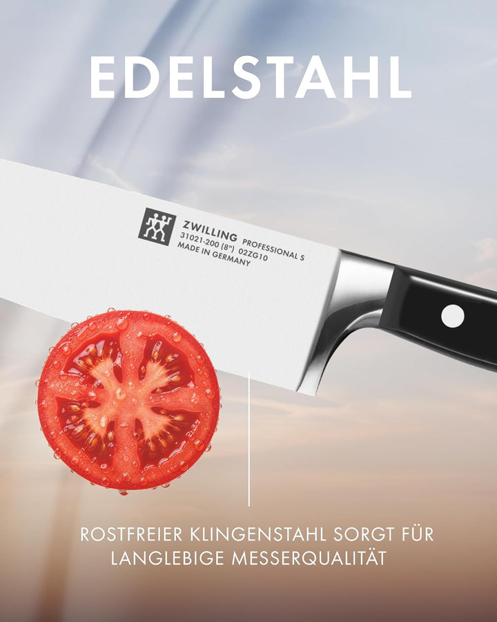 Zwilling 1002325 Messer-Set, 3-tlg., Spick-/Garniermesser, Fleischmesser, Kochmesser, Rostfreier Spe