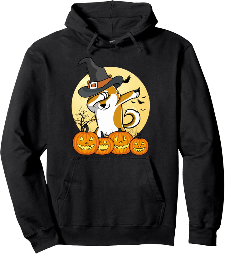 Dabbing Shiba Inu Dab Dance Halloween Hund Pullover Hoodie