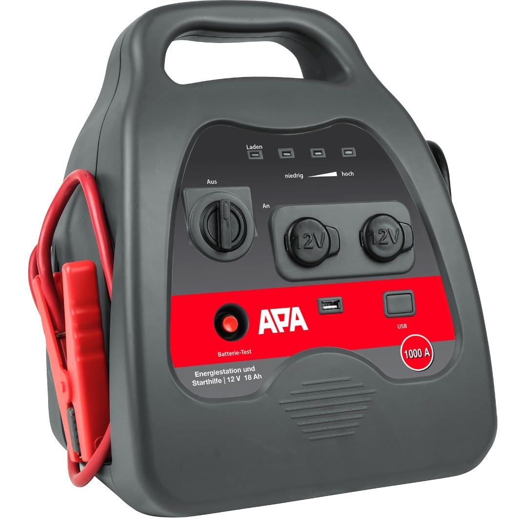 APA 16644 Starthilfe Power Pack Bully SMART, Polzangen isoliert, 12V/1000 A Starthilfe 1000 A, Start